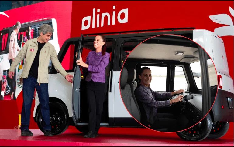 Sheinbaum presenta Olinia, el primer auto eléctrico 100% mexicano